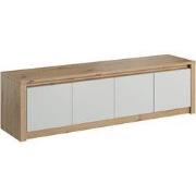 Meubella - TV-Meubel Melody - Wit - Eiken - 170 cm