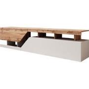 Meubella - TV-Meubel Canberra - Eiken - Wit - 200 cm