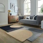 Wollen vloerkleed Lozenge - Monochrome - 150x240 cm