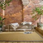 Laagpolig Vloerkleed Sisal Look - Grijs - 200x290 cm