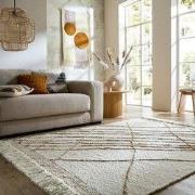 Laagpolig Vloerkleed Asterix Linear - Beige / Naturel - 160x230 cm
