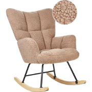 OULU - Schommelstoel - Zandbeige - Bouclé