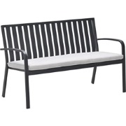 Bruno Parkbank 150 cm Carbon Black Valley Sand