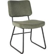 LABEL51 Eetkamerstoel Noah - Forest - Ribcord - Zwart Metalen Frame