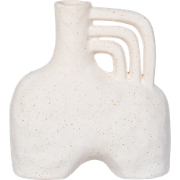 Gerdien vaas keramiek beige - 19,5 x 18,5 cm