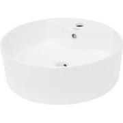 Wastafel 460 x 460 x 155 mm keramiek rond wit