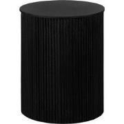 Lewis & Loft Bijzettafel Lonne - FSC® mangohout – Rond ?40 – Zwart