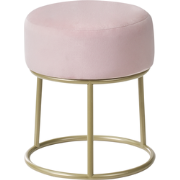 DELCO - Hocker - Roze - Fluweel