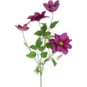 Clematis fuchsia kunstbloem zijde nepbloem