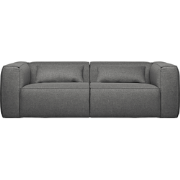 WOOOD Bean 3,5-Zits Bank - Melange - Grijs - 73x242x96