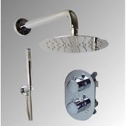 Inbouw regendoucheset Saturnus chroom