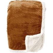 Dutch Decor CODY - plaid 150x200 cm - sherpa fleece deken - Tobacco Br...