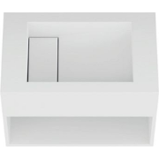 Solid Surface Wastafel Umbriel middle 50x31cm mat wit