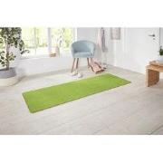 Loper Laagpolig Effen Uni Vloerkleed - Nasty - Groen - 80x300 cm