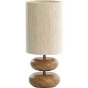 Light & Living - tafellamp - Danialo - beige naturel - katoen metaal -...