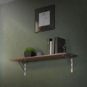 Wandhouder Plankhouder set van 2 240 x 240 mm zilver aluminium ML desi...