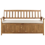 SOVANA - Tuinbank met opbergruimte - Taupe - Acaciahout