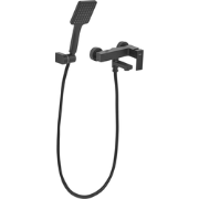 BALNEARIO - Wandgemonteerde badmengkraan - Zwart - Messing