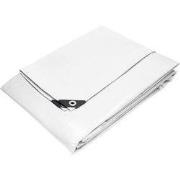 Dekzeil Doekzeil met ogen 6x10 m 260g/m² in wit gemaakt van PE