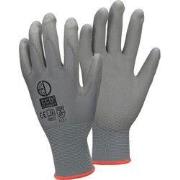 ECD Germany 144 paar werkhandschoenen met PU coating - maat 7-S - grij...