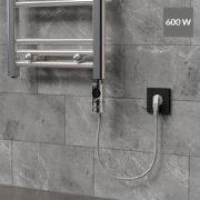 Verwarmingselement 600W Chroom met thermostaat en LCD-scherm LuxeBad