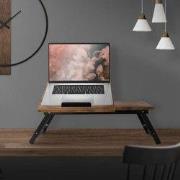 Laptop Tafel voor Bed of Sofa Vintage Bruin Hout ML Ontwerp