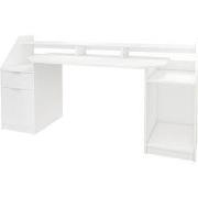 Bureau met lade 180x90 cm wit MDF ML-Design