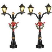 Lantaarn 2 stuks battery operated l6,5xb2xh11,5cm