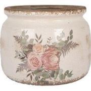 Clayre & Eef Bloempot Ø 20x15 cm Beige Keramiek