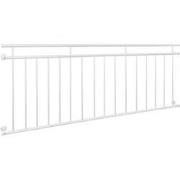 Frans balkon 90 x 225 cm Wit