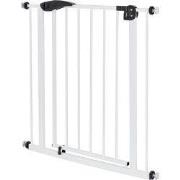 Deurbeschermer wit, 75-85 cm, zonder boren, gemaakt van gepoedercoat m...