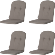 Madison -  Kuipstoelkussen Hoge Rug Rib liver - Ca. 96x45 cm - Set van...