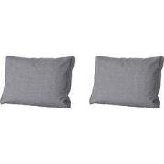 Madison -  Lounge Rugkussen Oxford grey - Ca. 40x60 cm - Set van 2