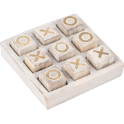 ASJUT - Tic-Tac-Toe spel - Beige - Mangohout