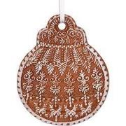 Clayre & Eef Kersthanger 8x2x10 cm Bruin Kunststof