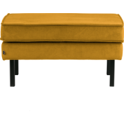 WOOOD Rodeo Hocker - Velvet - Oker - 45x84x54