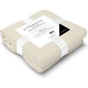 Zydante® Dekbedovertrekset Mousseline Micro 200x220 - Zand - met 2 Kus...