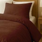 Zydante® Dekbedovertrek Velvet  200x200/220 cm - Cognac Brown - met 2 ...
