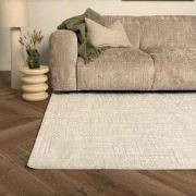 Scandinavisch vloerkleed Prent creme/wit Wit; Creme - Polyester - 200 ...