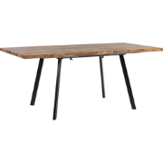 HARLOW  - Uitschuifbare eettafel - Lichthout - 90 x 140/180 cm - MDF