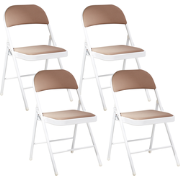 SPARKS - Klapstoel set - Wit/Beige - Metaal