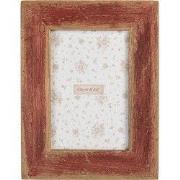 Clayre & Eef Fotolijst 10x15 cm Bruin Rood Hout