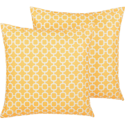 ASTAKOS  - Tuinkussen set van 2 - Geel - 40 x 40 cm - Polyester