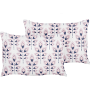 TORRETTA - Sierkussen set van 2 - Off-white - 40 x 60 cm - Polyester