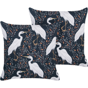 PIANAZZO - Tuinkussen set van 2 - Lichtgrijs - 45 x 45 cm - Polyester