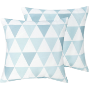 TRIFOS  - Tuinkussen set van 2 - Lichtblauw - 40 x 40 cm - Polyester