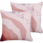 CAMPEI - Tuinkussen set van 2 - Pastelroze - 45 x 45 cm - Polyester