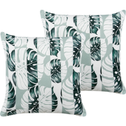 TERMINI - Tuinkussen set van 2 - Lichtgroen - 45 x 45 cm - Polyester