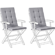 MAUI PREMIUM - Tuinkussen set 2 stuks - Lichtgrijs - Polyester