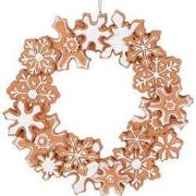 Clayre & Eef Kersthanger Ø 18x2 cm Bruin Kunststof